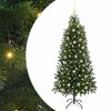 vidaXL &Aacute;rvore de Natal Artificial com 300 LEDs Verde 180 cm PE e PVC