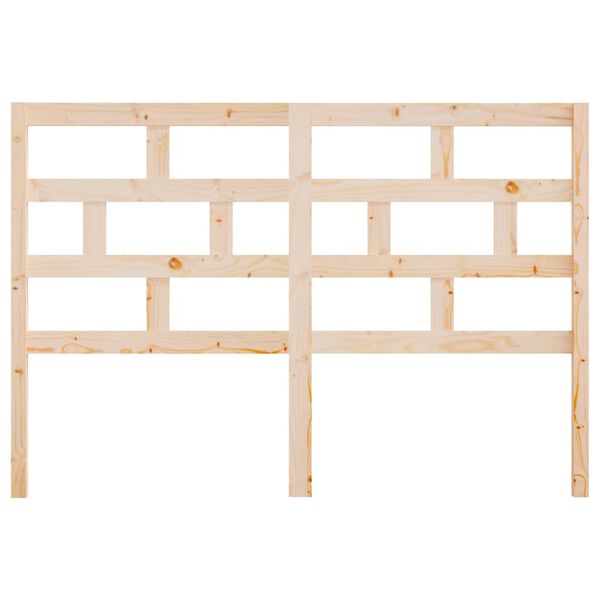 vidaXL Cabeceira de cama 141x4x100 cm pinho maci&ccedil;o