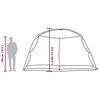 vidaXL Tenda mosquiteira com telhado Cinzeto 434 x 434 x 230 cm