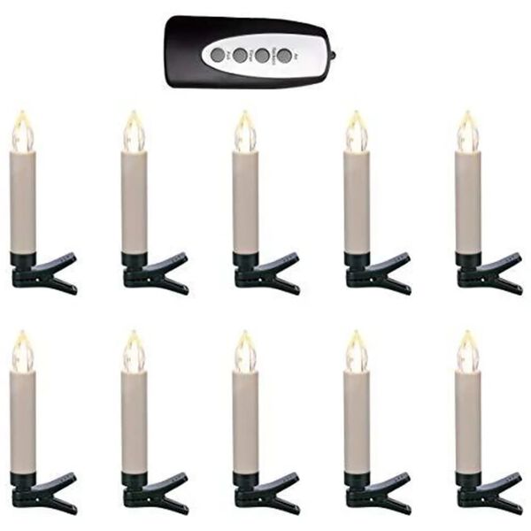 HI Velas pequenas com luzes LED sem fio e com comando 20 pcs