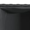 vidaXL Floreira com 2 vasos 2 pcs 72x30x32 cm vime PE preto