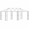 vidaXL Estrutura de Gazebo Sem Tecido de Gazebo 6 x 3 m Preto A&ccedil;o