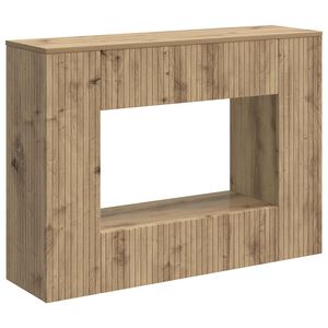 vidaXL Aparador Riscas Carvalho Artesanal 101 x 29 x 74 cm
