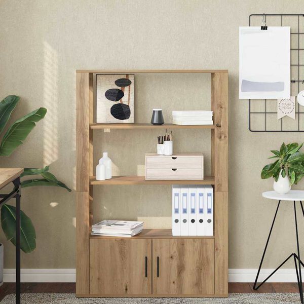 vidaXL Buffet carvalho artisiano 30 x 80 x 119,5 cm Madeira processada