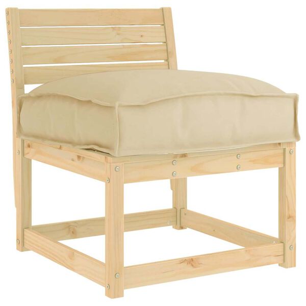 vidaXL Almofada Bege 60 x 40 x 8 cm Tecido Oxford