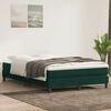 vidaXL Cama sem molas/colch&atilde;o 160x210 cm veludo verde escuro