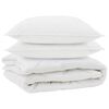 vidaXL Duvet para Todas as Esta&ccedil;&otilde;es 3 pcs Branco Microfibra