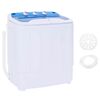vidaXL Mini m&aacute;quina de lavar roupa tambor duplo 5,6 kg