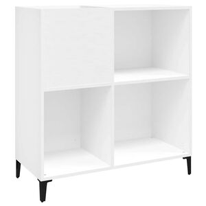 vidaXL Arm&aacute;rio para discos 84,5x38x89 cm derivados de madeira branco