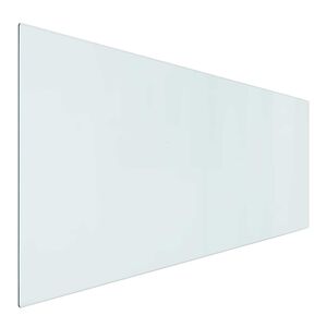 vidaXL Placa de Vidro para Lareira Transparente 120 x 50 cm Vidro