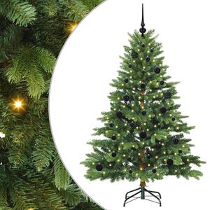 vidaXL &Aacute;rvore de Natal Artificial com 150 LEDs Verde 150 cm PE e PVC