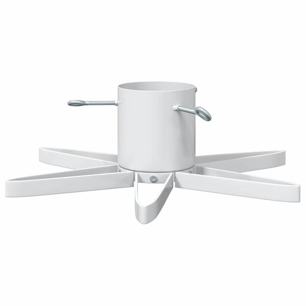 vidaXL Suporte para &Aacute;rvore de Natal 1.73 Branco 50 x 50 x 15,5 cm A&ccedil;o