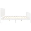 vidaXL Estrutura cama Super King Size c/ cabeceira madeira branco