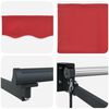 vidaXL Toldo Retr&aacute;til Vermelho 350 x 250 cm Poli&eacute;ster e Alum&iacute;nio