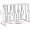 vidaXL Mesa consola a&ccedil;o inoxid&aacute;vel/madeira recuperada maci&ccedil;a dourado