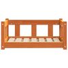 vidaXL Cama para Cachorro Marrom Cera 65,5 x 50 x 28 cm