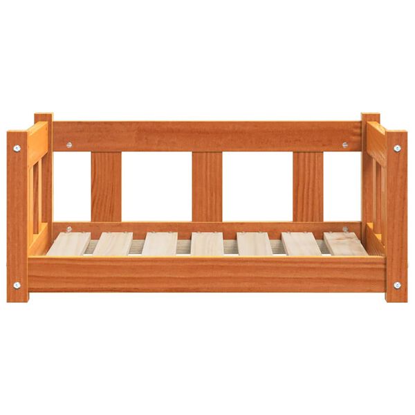 vidaXL Cama para Cachorro Marrom Cera 65,5 x 50 x 28 cm