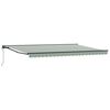 vidaXL Estrutura de Toldo Verde e Branco 500 &times; 300 cm