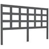 vidaXL Cabeceira de cama 156x4x100 cm pinho maci&ccedil;o cinzento