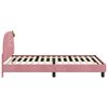 vidaXL Estrutura de Cama Infantil com Cabeceira Rosa 80 x 200 cm