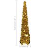 vidaXL &Aacute;rvore de Natal pop-up artificial 120 cm PET dourado