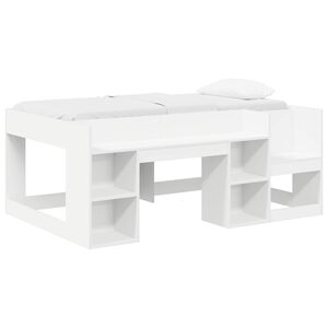 vidaXL Estrutura de Cama Infantil com Armazenamento Branco 80 x 160 cm