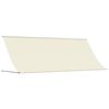 vidaXL Toldo retr&aacute;til 400x150 cm tecido e a&ccedil;o cor creme