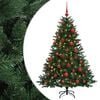 vidaXL &Aacute;rvore de Natal artificial com bolas 120 cm 150 LED