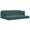 vidaXL Sof&aacute;-cama de ch&atilde;o 200cm Verde Escuro Veludo