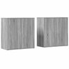 vidaXL Aparadores 2 pcs 79x38x80 cm derivados madeira cinzento sonoma