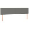vidaXL Cabeceiras cinzento-escuro 180x5x78/88 cm tecido