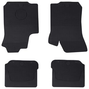 vidaXL Tapete de carro 4 pcs Preto &Scaron;KODA OCTAVIA I 97-04 Borracha