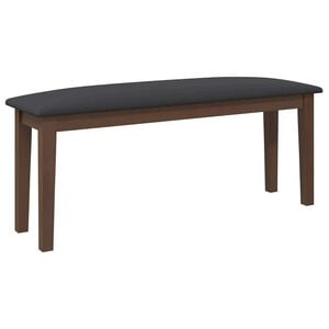 vidaXL Banco 110 cm madeira seringueira maci&ccedil;a castanho