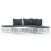 vidaXL 6 pcs conjunto lounge de jardim com almofad&otilde;es a&ccedil;o branco