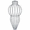 vidaXL Luz de Finial de Natal 320 LED Branco frio Di&acirc;m. 40 x 75 cm
