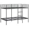 vidaXL Beliche sem colch&atilde;o 107x203 cm a&ccedil;o preto