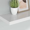 vidaXL Prateleiras de parede suspensas 4 pcs 60x23,5x3,8cm MDF branco
