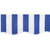 vidaXL Tecido de substitui&ccedil;&atilde;o para toldo Azul e Branco 4 x 2 m