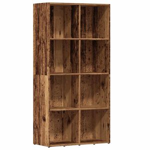 vidaXL Arm&aacute;rio de livros madeira velha 66x30x130 cm madeira trabalhada