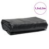 vidaXL Lona 1,5x2,5 m 650 g/m&sup2; preto