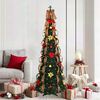 vidaXL Árvore de Natal Artificial com 150 LEDs Verde 180 cm PVC