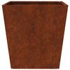 vidaXL Garden Planter 40x40x40 cm a&ccedil;o resistente &agrave;s intemp&eacute;ries