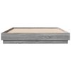 vidaXL Estrutura de cama 120x200 cm derivados de madeira cinza sonoma