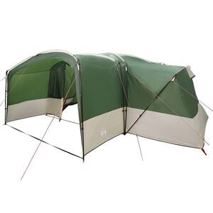 vidaXL Tenda Familiar para 12 Pessoas 12 pessoa Verde e Branco