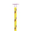 vidaXL Corda de barco 2 mm 25 m polipropileno amarelo