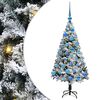 vidaXL &Aacute;rvore de Natal Artificial Branco 120 cm PVC, A&ccedil;o e Pl&aacute;stico