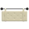 vidaXL Cabeceira Suspensa Creme 100 cm Couro Sint&eacute;tico