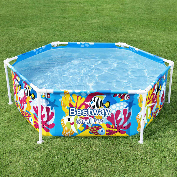 Bestway Piscina de superf&iacute;cie infantil Steel Pro UV Careful 183x51 cm