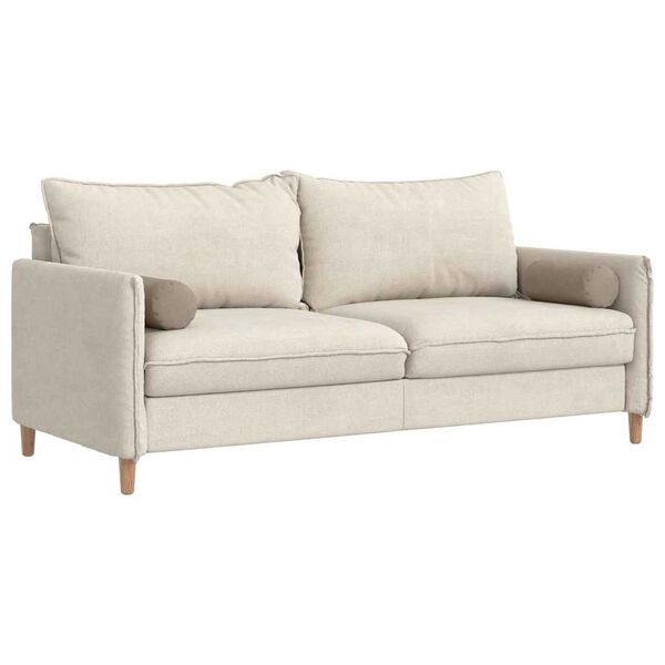 vidaXL Almofadas de Apoio 2 pcs Cinzento-acastanhado &Oslash; 15 x 40 cm