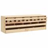 vidaXL Ninho p/ galinhas 5 compartimentos 117x33x38 cm pinho maci&ccedil;o